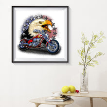Load image into Gallery viewer, Motorcycle Eagle 30*30CM(Canvas) Special Shaped Drill Diamond Painting