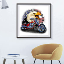 Load image into Gallery viewer, Motorcycle Eagle 30*30CM(Canvas) Special Shaped Drill Diamond Painting