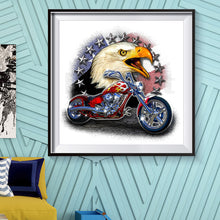 Load image into Gallery viewer, Motorcycle Eagle 30*30CM(Canvas) Special Shaped Drill Diamond Painting