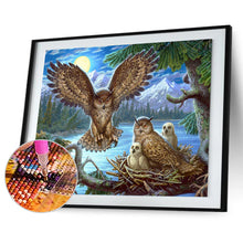 Load image into Gallery viewer, Bird Family 30*40CM(Canvas) Full Round Drill Diamond Painting