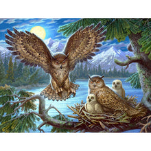 Load image into Gallery viewer, Bird Family 30*40CM(Canvas) Full Round Drill Diamond Painting