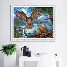 Load image into Gallery viewer, Bird Family 30*40CM(Canvas) Full Round Drill Diamond Painting