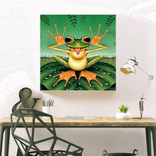 Load image into Gallery viewer, Funny Frog 30*30CM(Canvas) Special Shaped Drill Diamond Painting