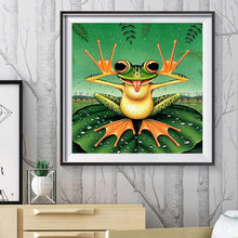 Load image into Gallery viewer, Funny Frog 30*30CM(Canvas) Special Shaped Drill Diamond Painting