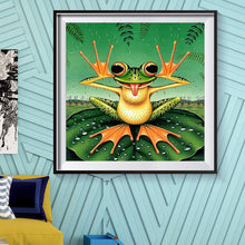 Load image into Gallery viewer, Funny Frog 30*30CM(Canvas) Special Shaped Drill Diamond Painting
