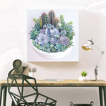 Load image into Gallery viewer, Succulent Plants 30*30CM(Canvas) Full Round Drill Diamond Painting
