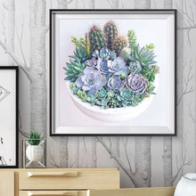 Load image into Gallery viewer, Succulent Plants 30*30CM(Canvas) Full Round Drill Diamond Painting