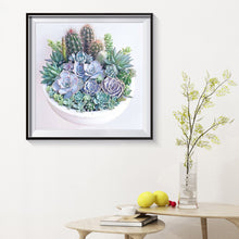 Load image into Gallery viewer, Succulent Plants 30*30CM(Canvas) Full Round Drill Diamond Painting
