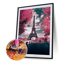 Load image into Gallery viewer, Eiffel Tower Landscape 30*40CM(Canvas) Full Round Drill Diamond Painting