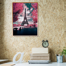 Load image into Gallery viewer, Eiffel Tower Landscape 30*40CM(Canvas) Full Round Drill Diamond Painting