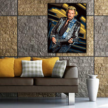 Load image into Gallery viewer, Johnny Halliday 30*40CM(Canvas) Full Round Drill Diamond Painting
