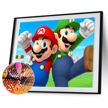 Load image into Gallery viewer, Mario Character 40*30CM(Canvas)-Full Round Drill Diamond Painting
