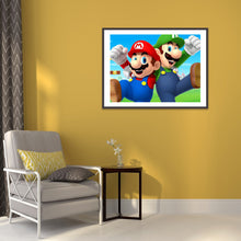 Load image into Gallery viewer, Mario Character 40*30CM(Canvas)-Full Round Drill Diamond Painting