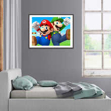 Load image into Gallery viewer, Mario Character 40*30CM(Canvas)-Full Round Drill Diamond Painting