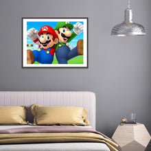 Load image into Gallery viewer, Mario Character 40*30CM(Canvas)-Full Round Drill Diamond Painting