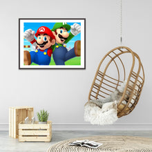 Load image into Gallery viewer, Mario Character 40*30CM(Canvas)-Full Round Drill Diamond Painting
