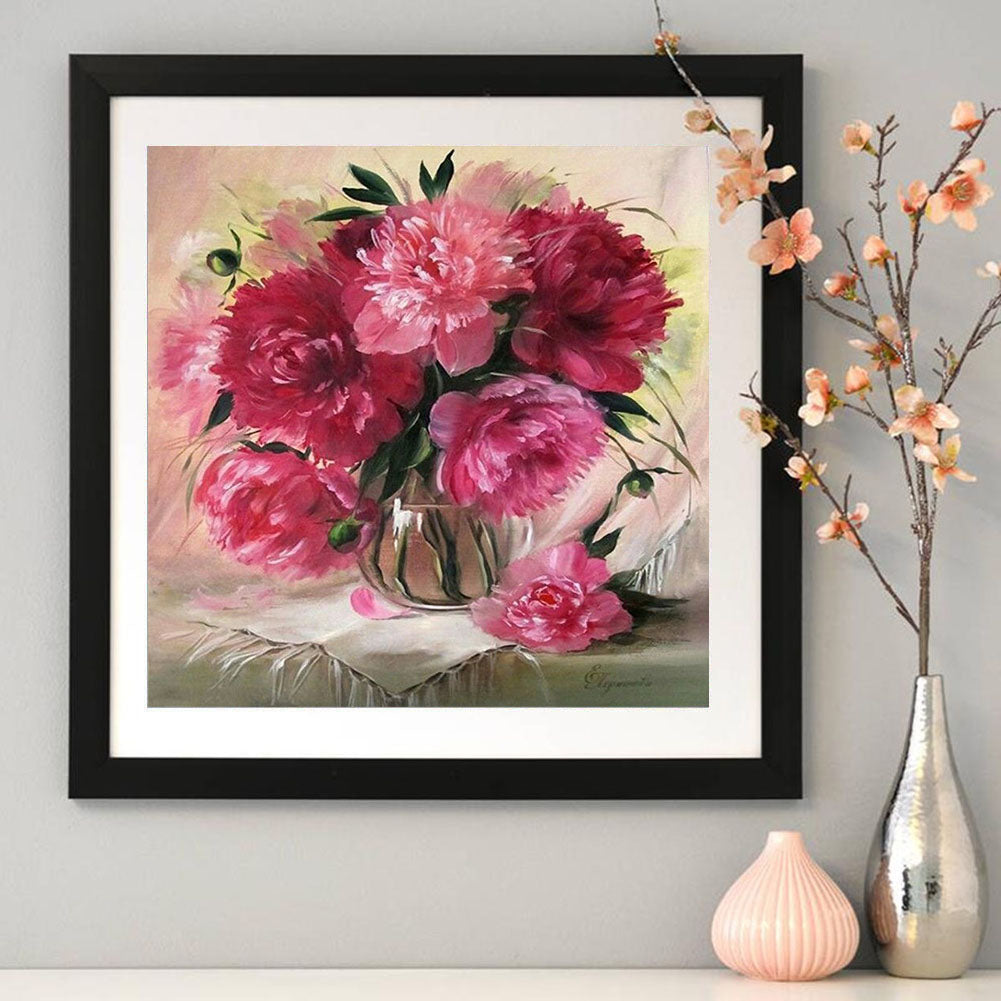 Warm Flowers 30*30CM(Canvas) Full Round Drill Diamond Painting