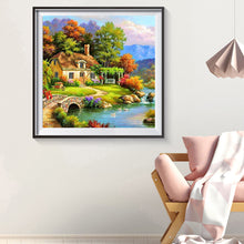 Load image into Gallery viewer, Relaxing Village 30x30cm(canvas) full round drill diamond painting