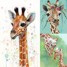 Load image into Gallery viewer, Giraffe Animal 30*40CM(Canvas) Full Round Drill Diamond Painting