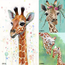 Load image into Gallery viewer, Giraffe Animal 30*40CM(Canvas) Full Round Drill Diamond Painting
