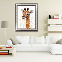 Load image into Gallery viewer, Giraffe Animal 30*40CM(Canvas) Full Round Drill Diamond Painting