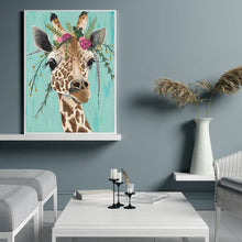 Load image into Gallery viewer, Giraffe Animal 30*40CM(Canvas) Full Round Drill Diamond Painting