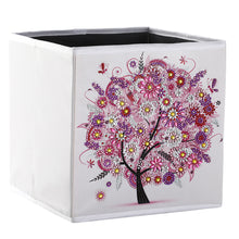Load image into Gallery viewer, DIY Diamond Painting Tree Foldable Storage Box Desktop Sundries Container