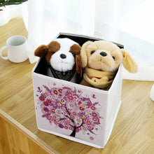 Load image into Gallery viewer, DIY Diamond Painting Tree Foldable Storage Box Desktop Sundries Container
