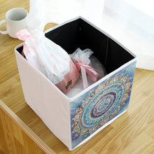 Load image into Gallery viewer, DIY Diamond Painting Folding Storage Box Square Desktop Sundries Organizer