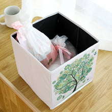 Load image into Gallery viewer, DIY Diamond Painting Tree Folding Storage Box Desktop Sundries Organizer