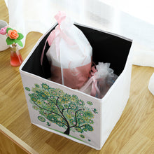 Load image into Gallery viewer, DIY Diamond Painting Tree Folding Storage Box Desktop Sundries Organizer