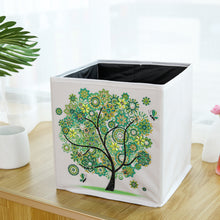Load image into Gallery viewer, DIY Diamond Painting Tree Folding Storage Box Desktop Sundries Organizer