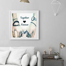 Load image into Gallery viewer, Lovers Hold Hands 30*30CM(Canvas) Full Round Drill Diamond Painting