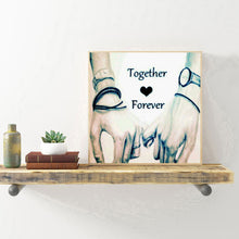 Load image into Gallery viewer, Lovers Hold Hands 30*30CM(Canvas) Full Round Drill Diamond Painting