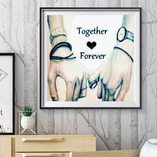 Load image into Gallery viewer, Lovers Hold Hands 30*30CM(Canvas) Full Round Drill Diamond Painting