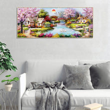Load image into Gallery viewer, Bridge Crane 100*50CM(Canvas) Full Round Drill Diamond Painting