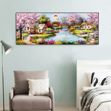 Load image into Gallery viewer, Bridge Crane 100*50CM(Canvas) Full Round Drill Diamond Painting