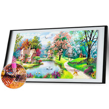Load image into Gallery viewer, Scenery Animal 100*50CM(Canvas) Full Round Drill Diamond Painting