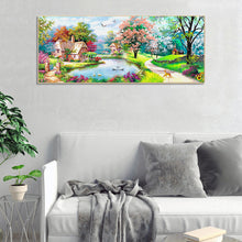 Load image into Gallery viewer, Scenery Animal 100*50CM(Canvas) Full Round Drill Diamond Painting