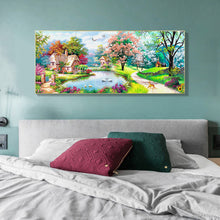 Load image into Gallery viewer, Scenery Animal 100*50CM(Canvas) Full Round Drill Diamond Painting