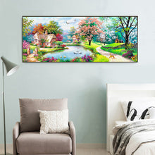 Load image into Gallery viewer, Scenery Animal 100*50CM(Canvas) Full Round Drill Diamond Painting