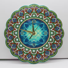 Load image into Gallery viewer, Mandala Wall Clock Diamond Painting Special Shaped Cross Stitch for Gifts