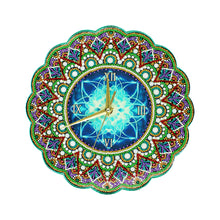 Load image into Gallery viewer, Mandala Wall Clock Diamond Painting Special Shaped Cross Stitch for Gifts