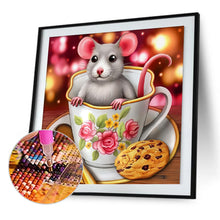 Load image into Gallery viewer, Mouse And Cup 30*30CM(Canvas) Full Round Drill Diamond Painting