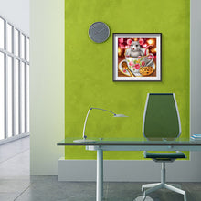 Load image into Gallery viewer, Mouse And Cup 30*30CM(Canvas) Full Round Drill Diamond Painting