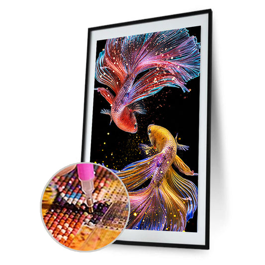 Colorful Fish 45*85CM(Canvas) Full Round Drill Diamond Painting