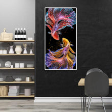 Load image into Gallery viewer, Colorful Fish 45*85CM(Canvas) Full Round Drill Diamond Painting