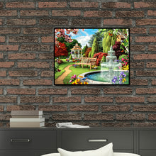Load image into Gallery viewer, Courtyard 40*30CM(Canvas) Full Round Drill Diamond Painting