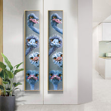 Load image into Gallery viewer, Ostrich 25*115CM(Canvas) Full Round Drill Diamond Painting