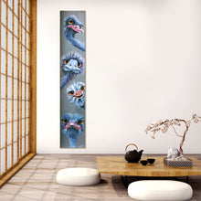 Load image into Gallery viewer, Ostrich 25*115CM(Canvas) Full Round Drill Diamond Painting